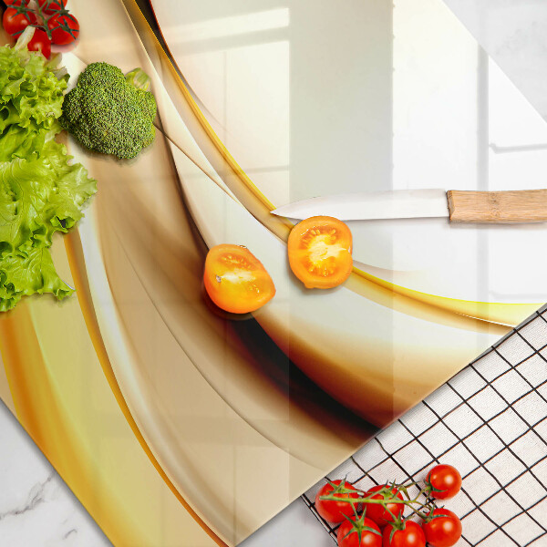 Üveg vágódeszka Absztrakt füst vonalak