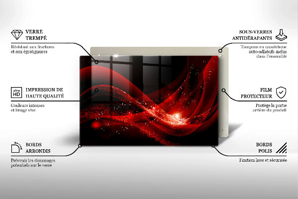 Üveg vágódeszka Modern absztrakció