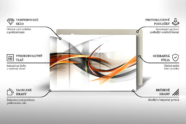 Üveg vágódeszka Modern formák