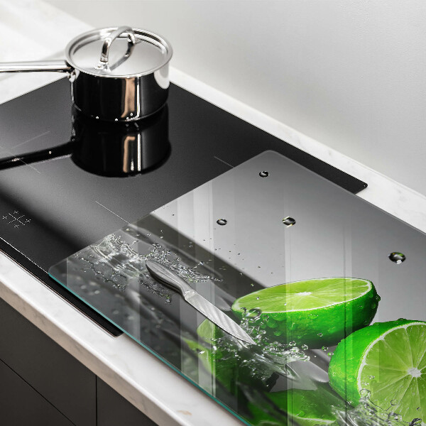 Üveg vágódeszka Lédús lime és víz