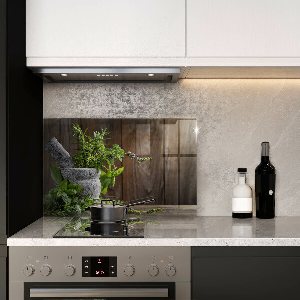 Üveg vágódeszka Gyógynövényeket és fát ültet