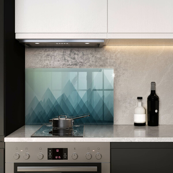 Üveg vágódeszka Absztrakt hegyek