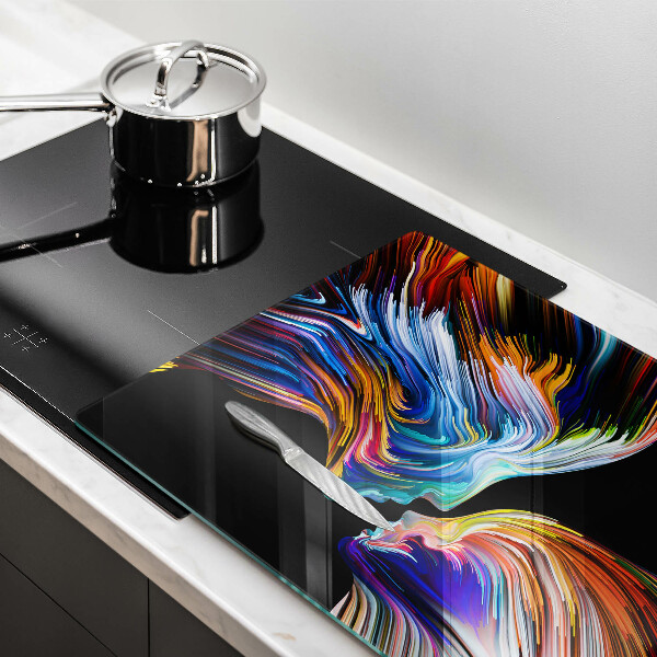 Üveg vágódeszka Csók absztrakció