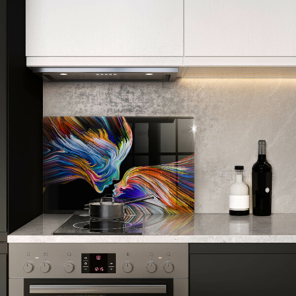 Üveg vágódeszka Csók absztrakció