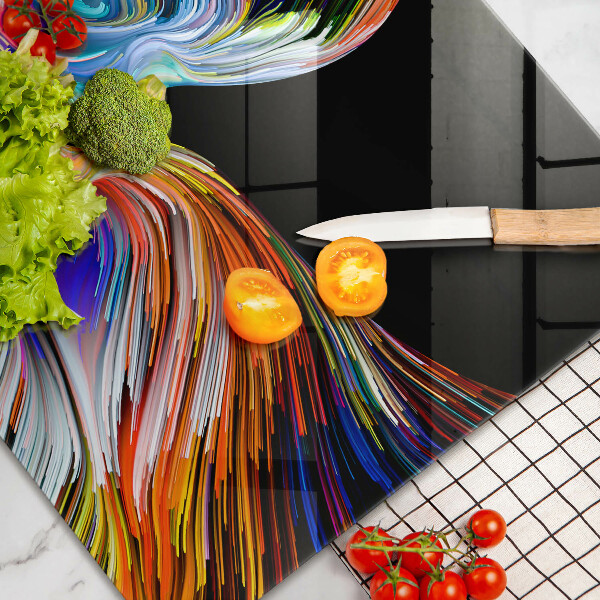 Üveg vágódeszka Csók absztrakció