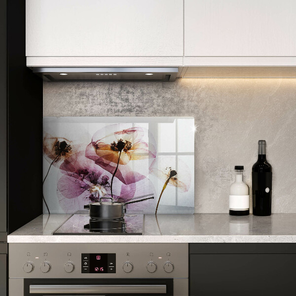 Üveg vágódeszka Finom virágok