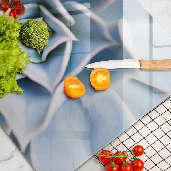 Üveg vágódeszka Virágos növény