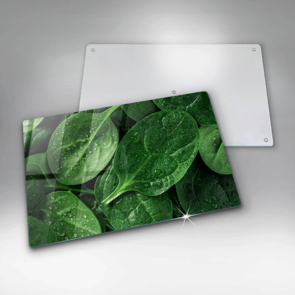 Üveg vágódeszka Bazsalikom