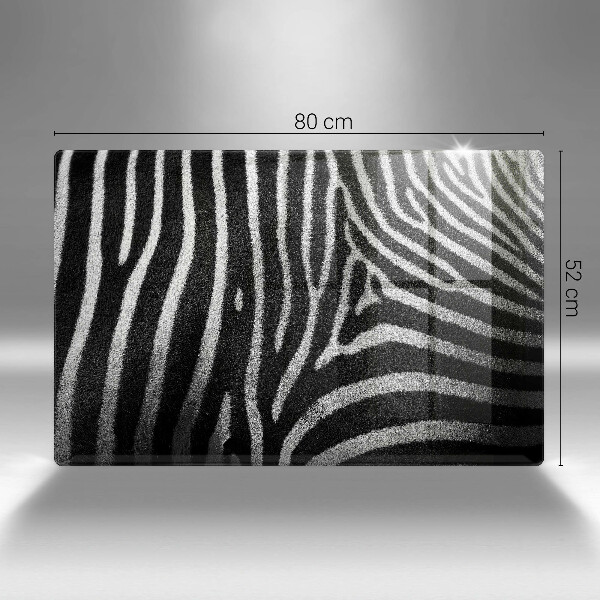 Üveg vágódeszka Zebra csíkok