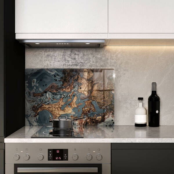 Üveg vágódeszka Arany sziklaszerkezet