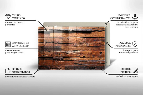 Üveg vágódeszka Dekoratív fa táblák