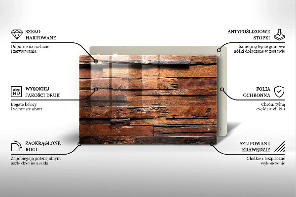 Üveg vágódeszka Dekoratív fa táblák