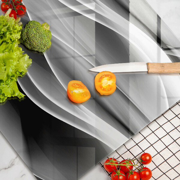 Üveg vágódeszka Absztrakciós finom vonalak