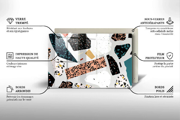 Üveg vágódeszka Kőedény