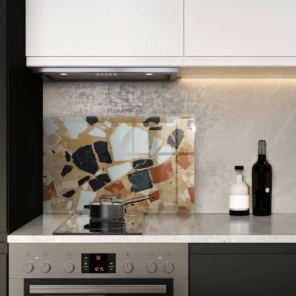 Üveg vágódeszka Dekoratív kövek lemez