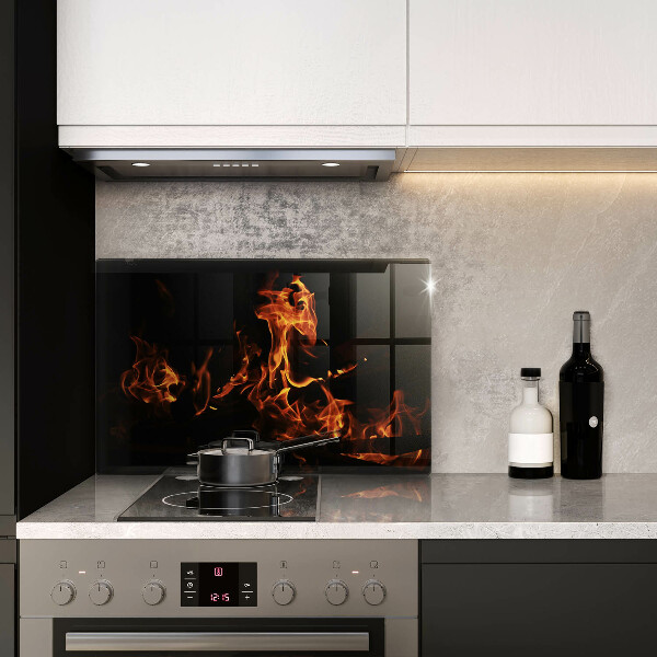 Üveg vágódeszka Gyújts egy élő lángot