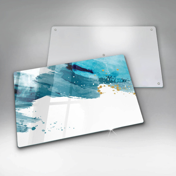 Üveg vágódeszka Kék foltok