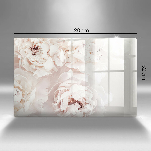 Üveg vágódeszka Pasztell bazsarózsa