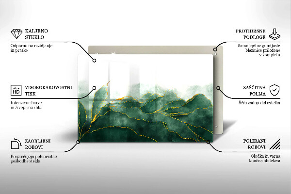 Üveg vágódeszka Absztrakt természet