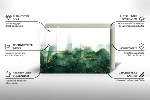 Üveg vágódeszka Absztrakt természet