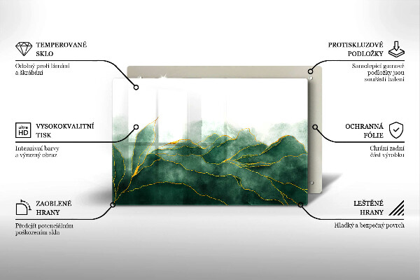 Üveg vágódeszka Absztrakt természet