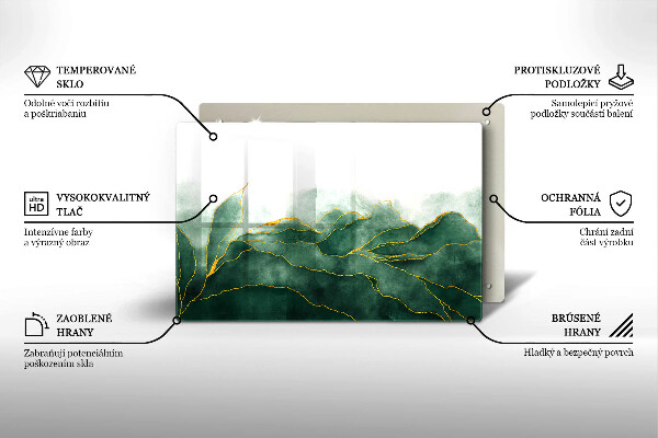 Üveg vágódeszka Absztrakt természet