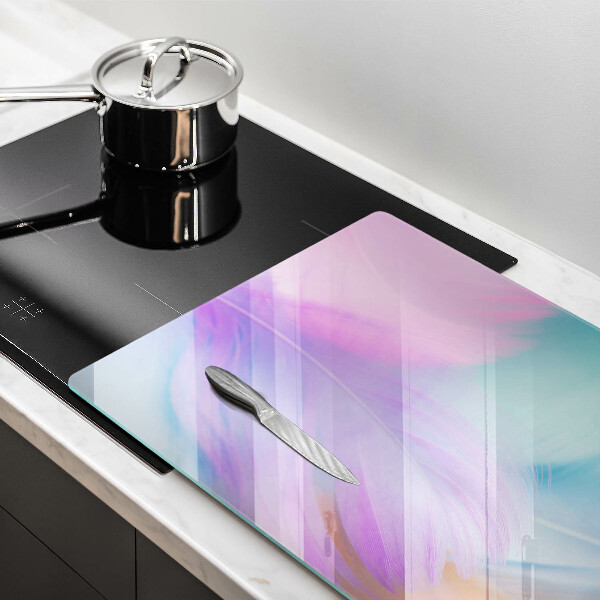 Üveg vágódeszka Pasztell tollak