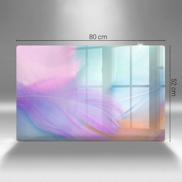 Üveg vágódeszka Pasztell tollak