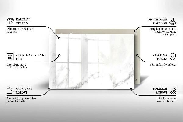 Üveg vágódeszka Modern márvány