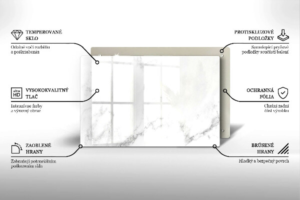 Üveg vágódeszka Modern márvány