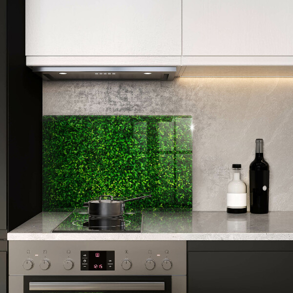 Üveg vágódeszka Növény kis levelekkel