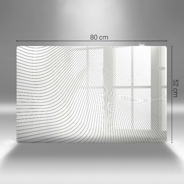 Üveg vágódeszka Modern vonalak minta