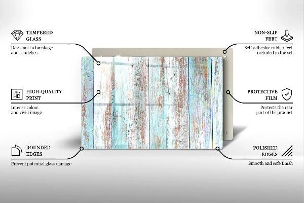 Üveg vágódeszka Régi vintage táblák