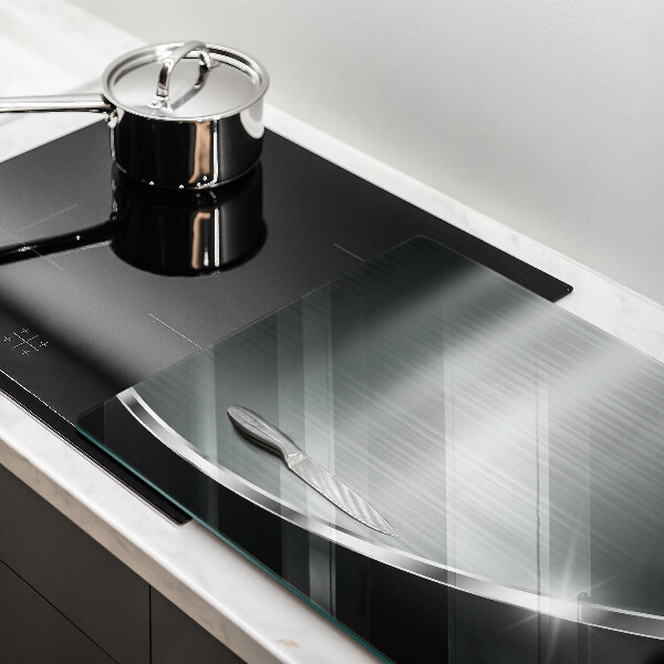 Üveg vágódeszka Absztrakció fémmel