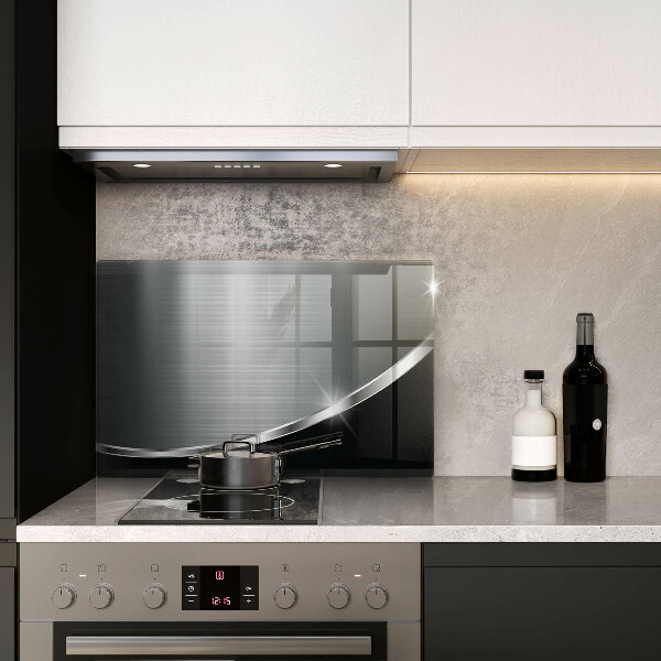 Üveg vágódeszka Absztrakció fémmel