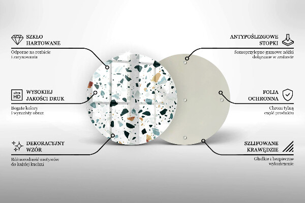 Üveg vágódeszka Könnyű kőedény