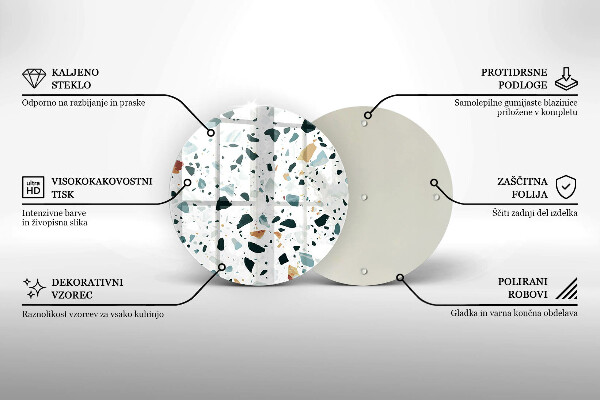 Üveg vágódeszka Könnyű kőedény