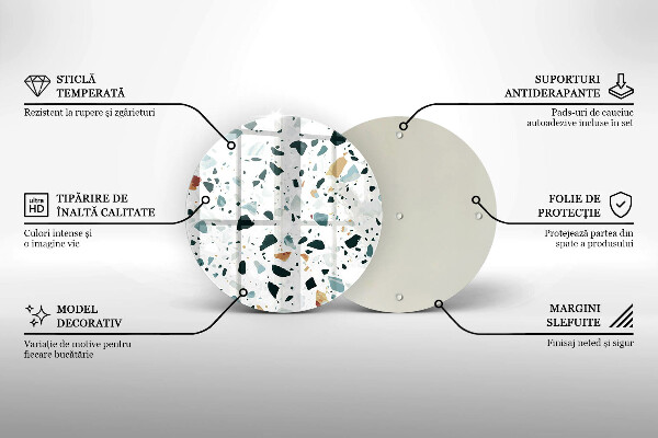 Üveg vágódeszka Könnyű kőedény