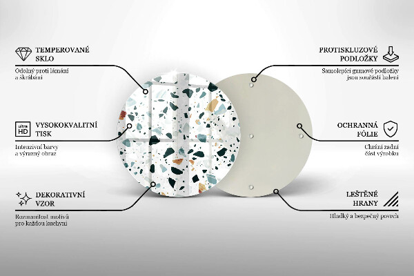 Üveg vágódeszka Könnyű kőedény