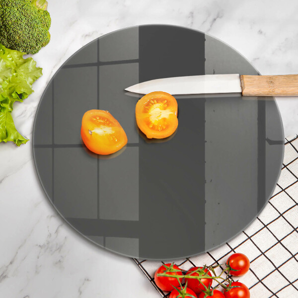 Üveg vágódeszka Szürke színű