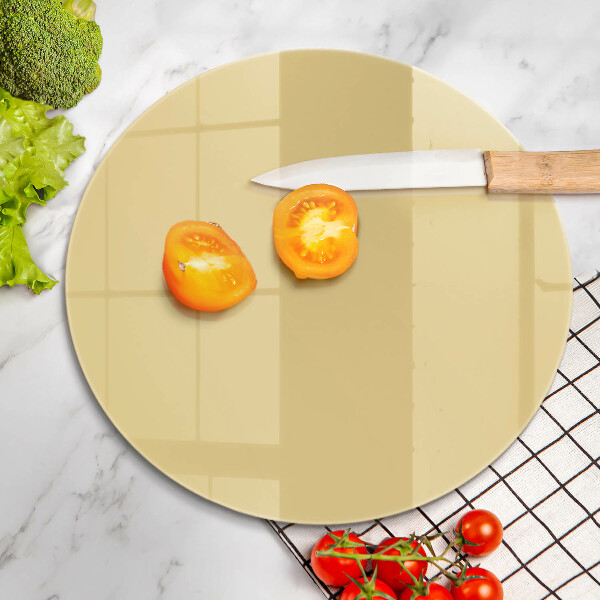 Üveg vágódeszka Sárga