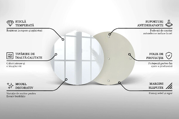 Üveg vágódeszka fehér szín
