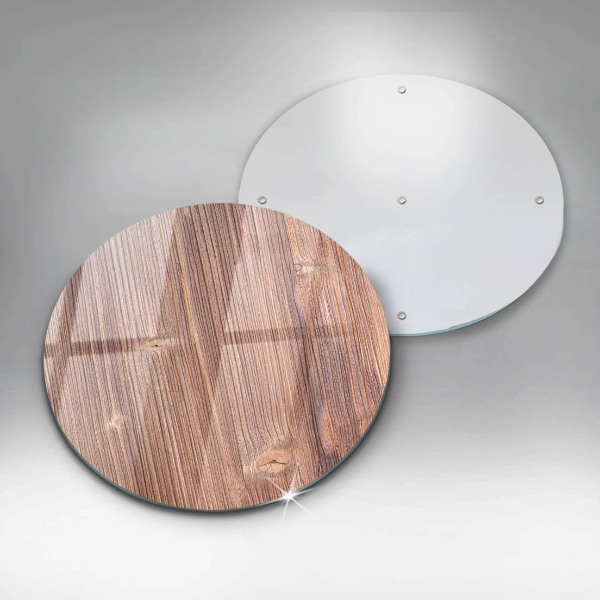 Üveg vágódeszka Természetes fa