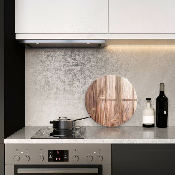 Üveg vágódeszka Természetes fa