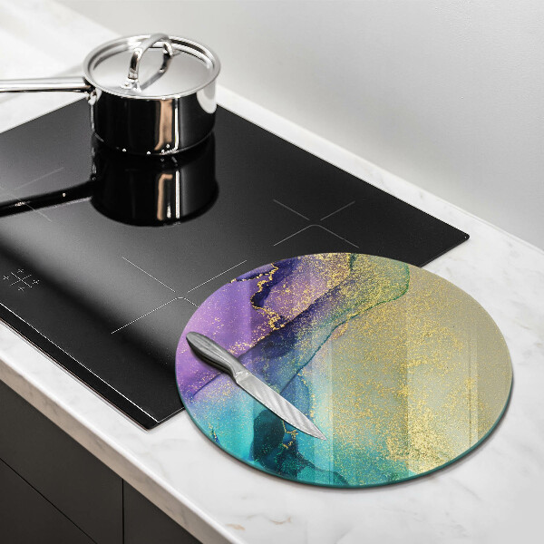 Üveg vágódeszka Háttér arany