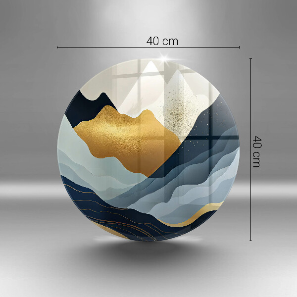 Üveg vágódeszka Absztrakt hegyek