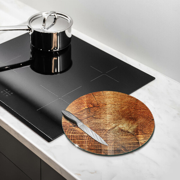 Üveg vágódeszka A fa fa erezete