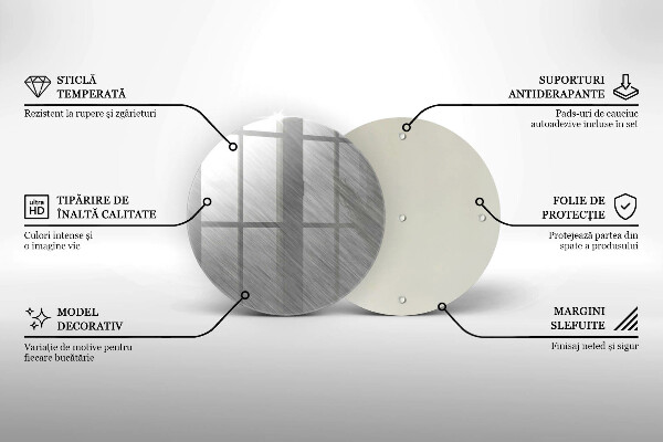 Üveg vágódeszka Fém textúra háttér