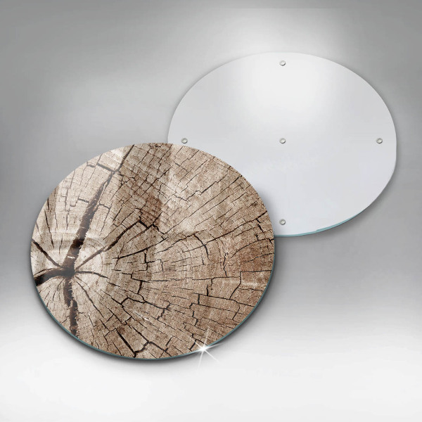 Üveg vágódeszka Egy fa keresztmetszete