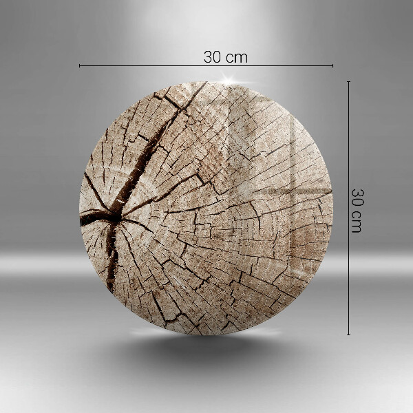 Üveg vágódeszka Egy fa keresztmetszete